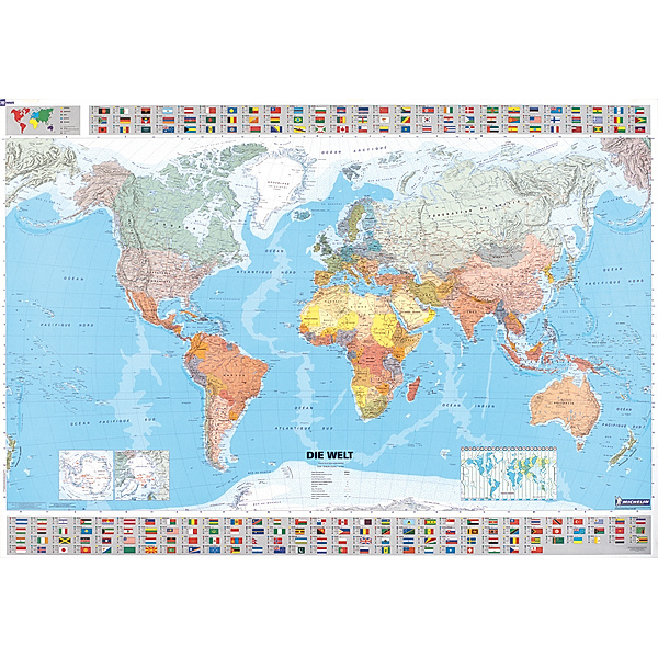 Michelin Karte Die Welt, Planokarte politisch