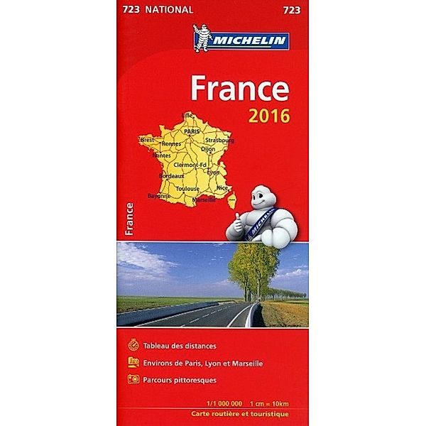 Michelin Karte Frankreich 2016