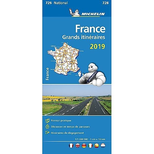 Michelin Karte Frankreich Fernrouten 2019