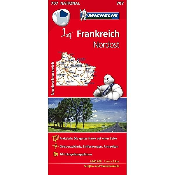 Michelin Karte Frankreich Nordost