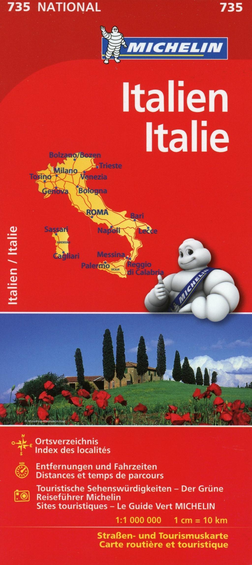 Italie Michelin Karte Italien 