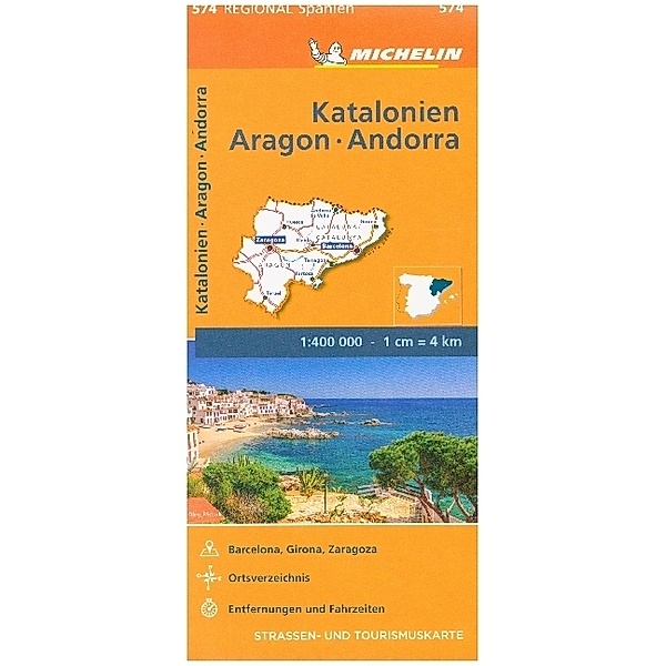 Michelin Karte Katalonien, Aragon, Andorra