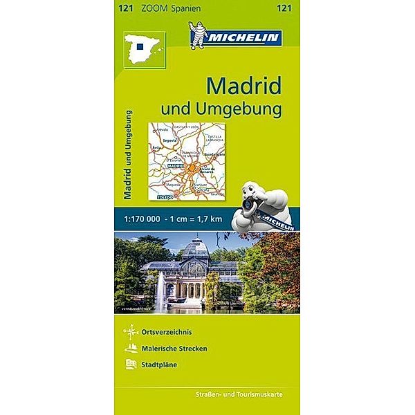 Michelin Karte Madrid und Umgebung. Madrid et ses environs