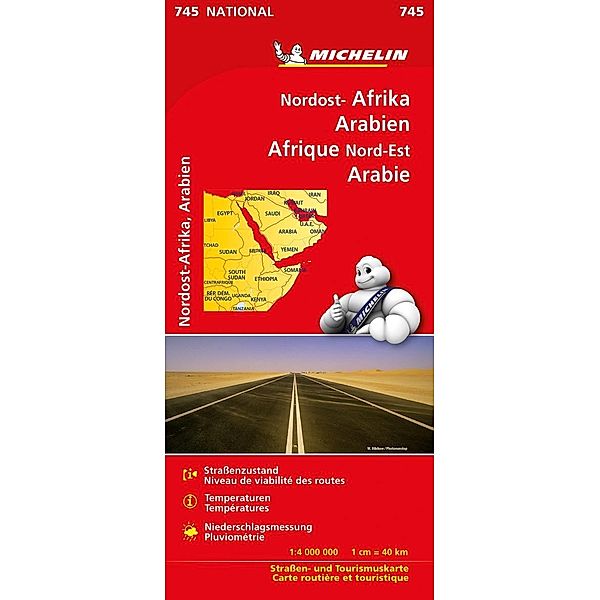 Michelin Karte Nordost-Afrika, Arabien