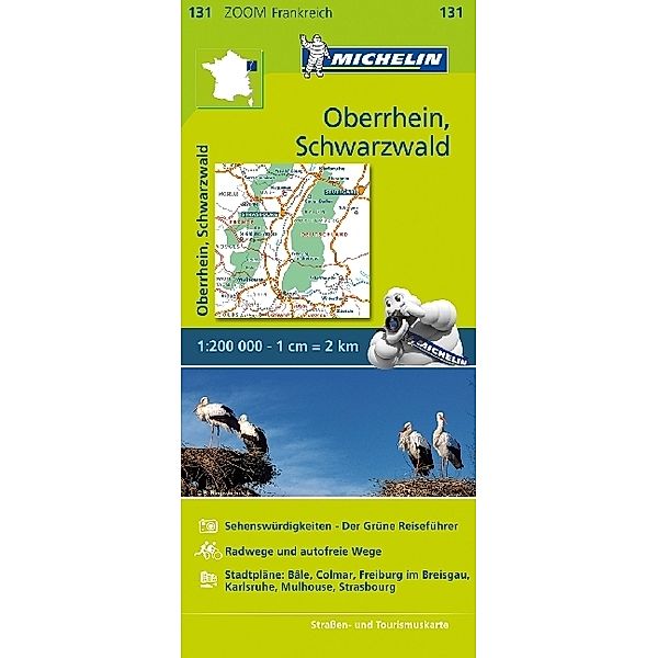 Michelin Karte Oberrhein, Schwarzwald. Alsace, Forêt Noire