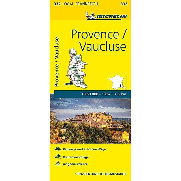 Michelin Karte Provence, Vaucluse