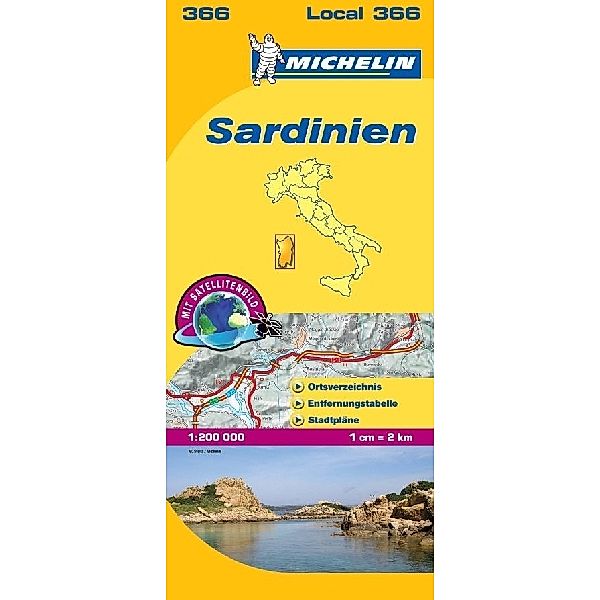 Michelin Karte Sardinien