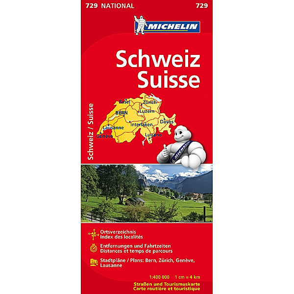 Michelin Karte Schweiz. Suisse