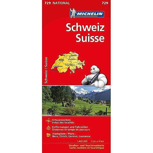 Michelin Karte Schweiz. Suisse