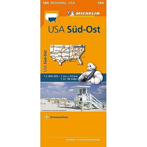 Michelin Karte USA Süd-Ost