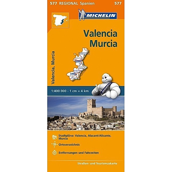 Michelin Karte Valencia, Murcia