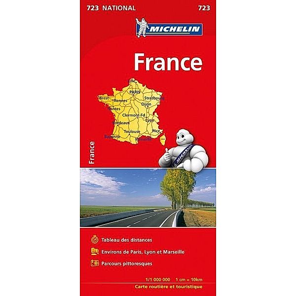 MICHELIN Nationalkarten / Michelin Frankreich 2017