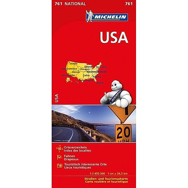 MICHELIN Nationalkarten / Michelin Karte USA