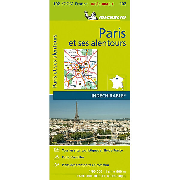 Michelin Paris und Umgebung 2021 / Michelin Karte Paris et ses alentours 2021