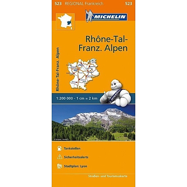 MICHELIN Regionalkarten / Michelin Karte Rhone-Tal-Franz. Alpen