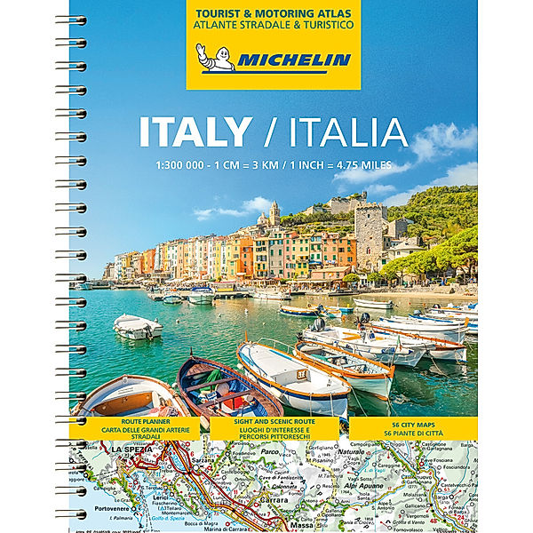 Michelin Straßenatlas Italien mit Spiralbindung, Michelin