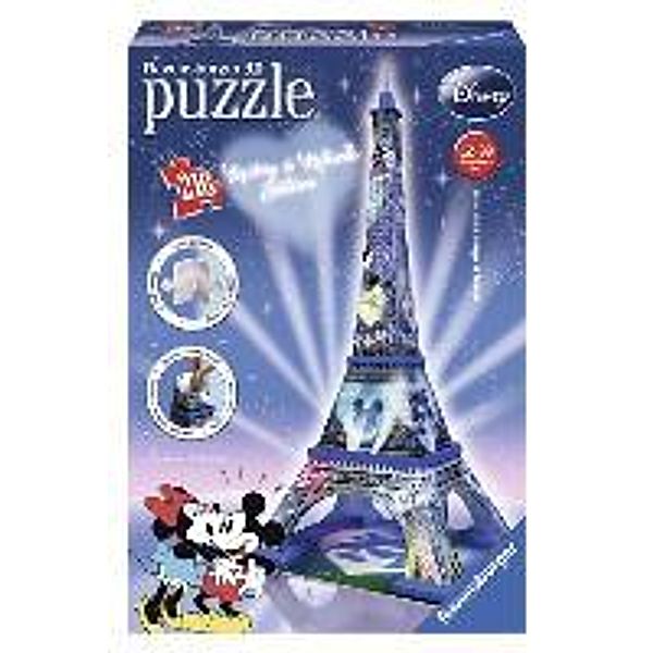 Mickey & Minnie Eiffelturm 3D-Puzzle 216 Teile