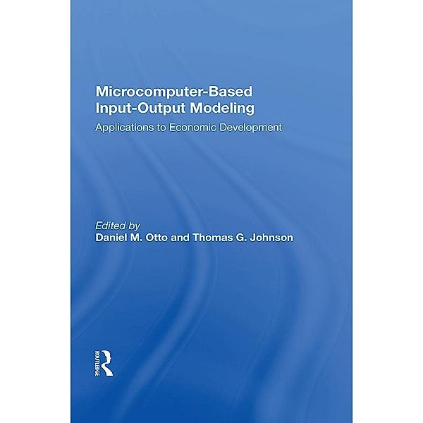 Microcomputer Based Input-output Modeling, Daniel M Otto