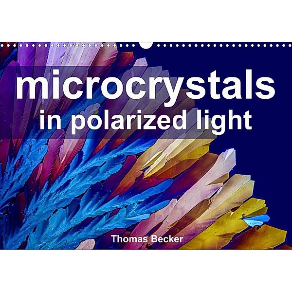Microcrystals in polarized light (Wall Calendar 2023 DIN A3 Landscape), N N