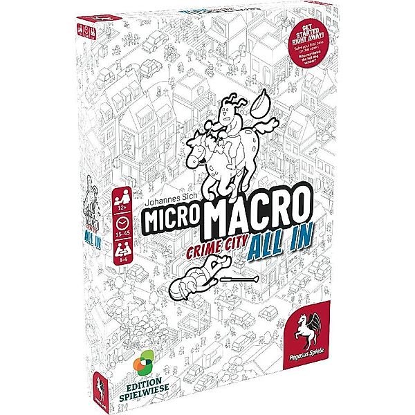 Pegasus Spiele, Edition Spielwiese MicroMacro: Crime City 3  All In (English Edition)