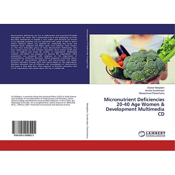 Micronutrient Deficiencies 20-40 Age Women & Development Multimedia CD, Baskar Mangalam, Amutha Sundarrajan, Muneeshwari Palanichamy