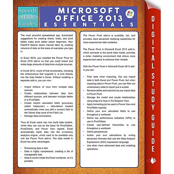 Microsoft Office 2013 Essentials (Speedy Study Guides), Speedy Publishing