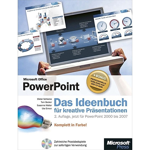 Microsoft Office PowerPoint - Das Ideenbuch für kreative Präsentationen, 2. Auflage, jetzt für PowerPoint 2000 bis 2007, Susanne Walter, Dieter Schiecke, Tom Becker, Ute Simon