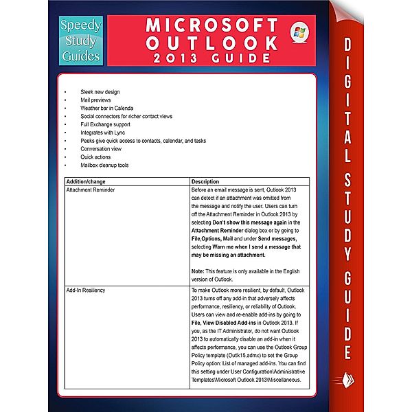 Microsoft Outlook 2013 Guide (Speedy Study Guides) / Dot EDU, Speedy Publishing