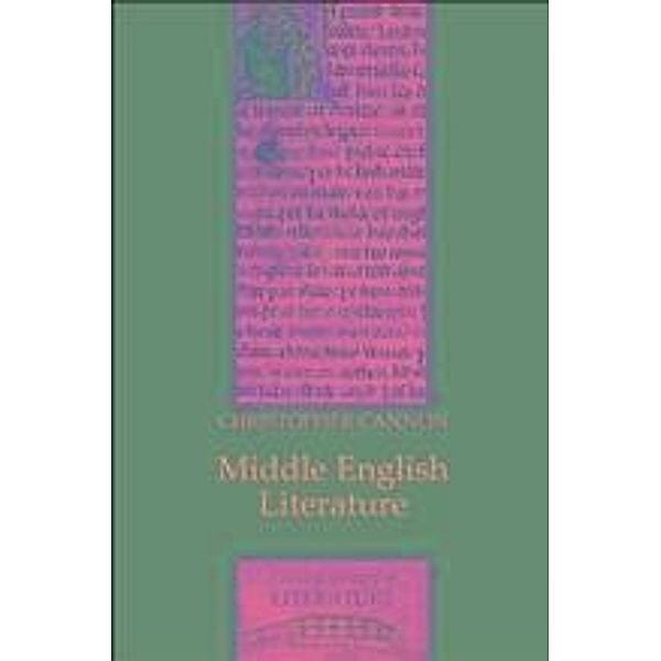 Middle English Literature, Christopher Cannon