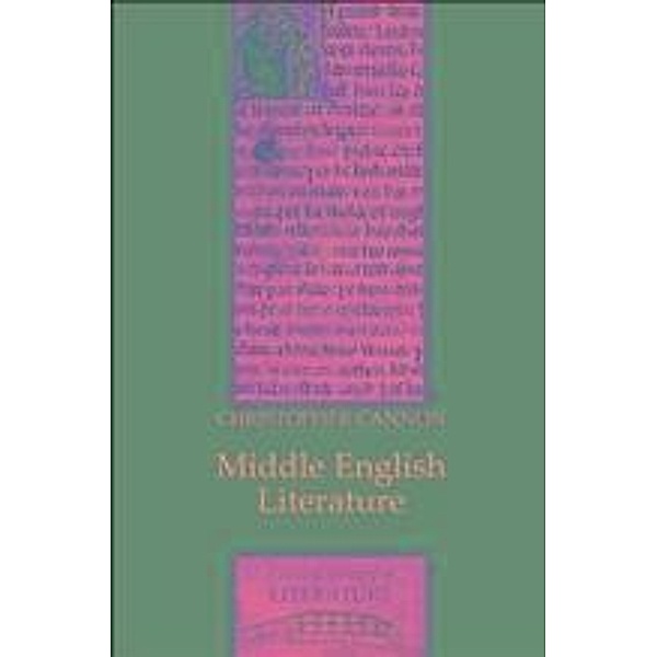 Middle English Literature, Christopher Cannon