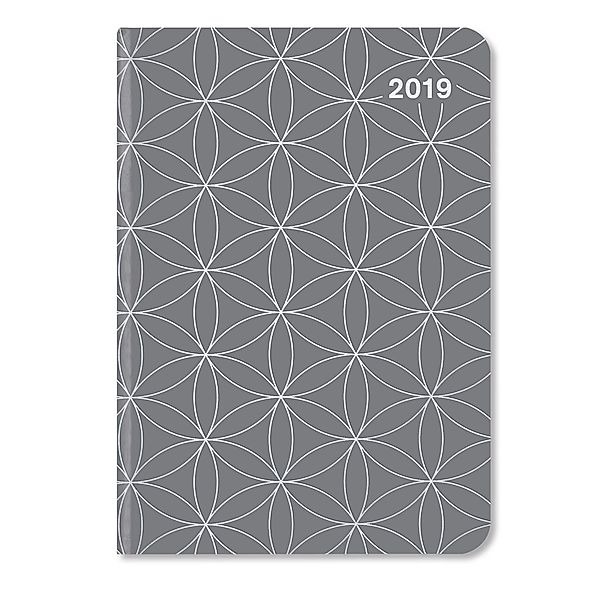 Midi Flexi Diary GlamLine Grey/Silver 2019