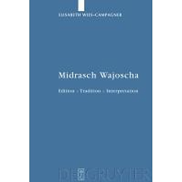 Midrasch Wajoscha / Studia Judaica Bd.49, Elisabeth Wies-Campagner