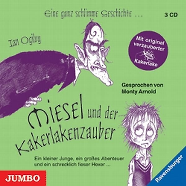 Miesel und der Kakerlakenzauber, 3 Audio-CDs, Ian Ogilvy