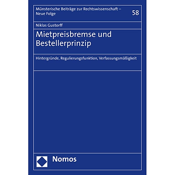 Mietpreisbremse und Bestellerprinzip, Niklas Gustorff