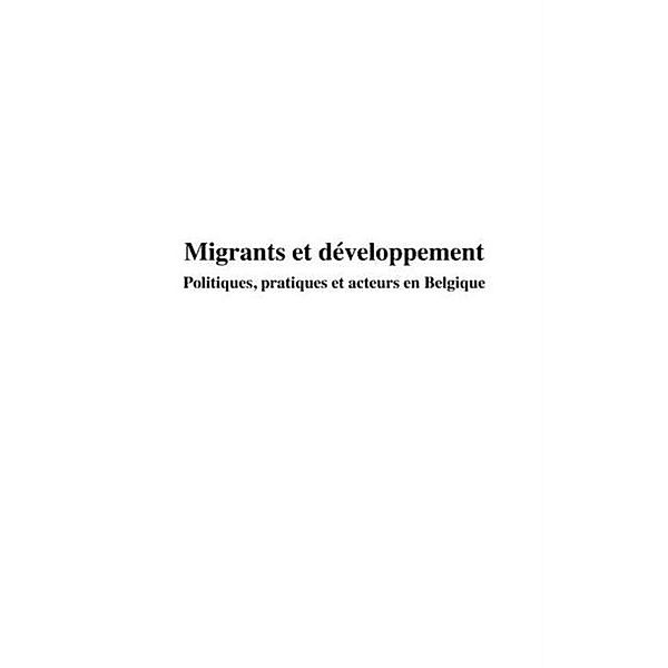 Migrants et developpement / Hors-collection, Altay Manco