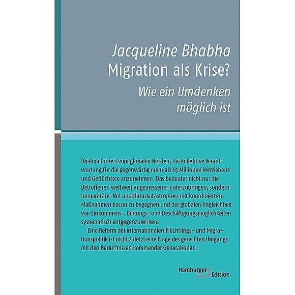 Migration als Krise? / kleine reihe - kurze Interventionen zu aktuellen Themen, Jacqueline Bhabha