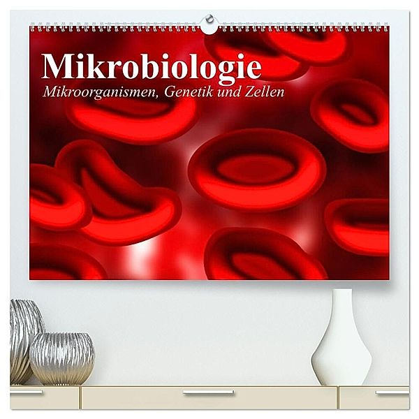 Mikrobiologie. Mikroorganismen, Genetik und Zellen (hochwertiger Premium Wandkalender 2024 DIN A2 quer), Kunstdruck in Hochglanz, Elisabeth Stanzer