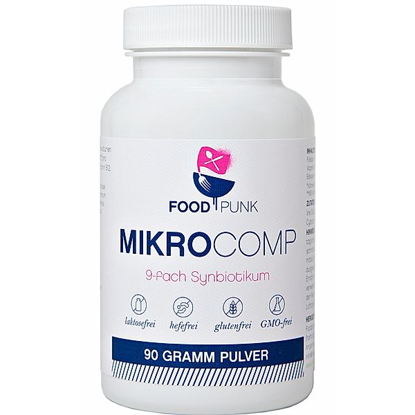 MikroComp Probiotikum mit aktiven Bakterienstämmen von Foodpunk (90 g)