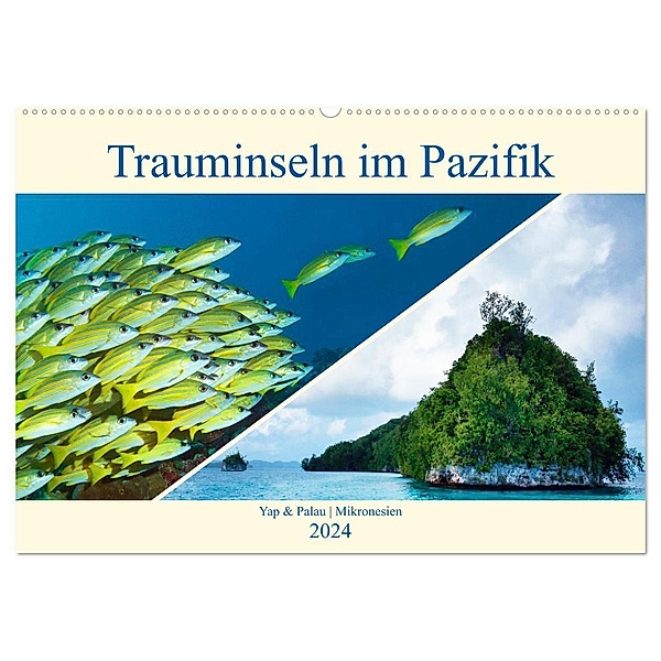 Mikronesien: Yap und Palau (Wandkalender 2024 DIN A2 quer), CALVENDO Monatskalender, Ute Niemann