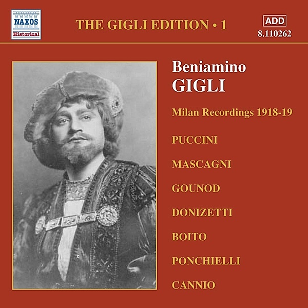Milan Recordings 1918-19, Beniamino Gigli