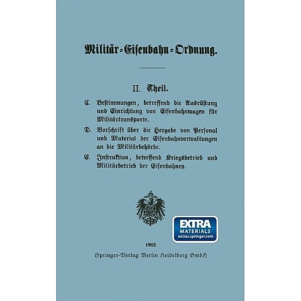 Militär-Eisenbahn-Ordnung, E. S. Mittler & S. Berlin