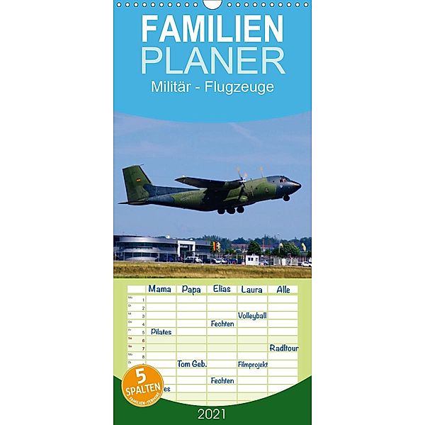 Militär - Flugzeuge - Familienplaner hoch (Wandkalender 2021 , 21 cm x 45 cm, hoch), Thomas Heilscher