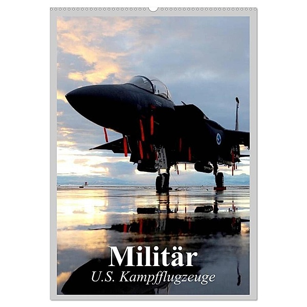 Militär. U.S. Kampfflugzeuge (Wandkalender 2024 DIN A2 hoch), CALVENDO Monatskalender, Elisabeth Stanzer