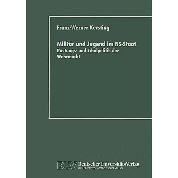 Militär und Jugend im NS-Staat, Franz-Werner Kersting