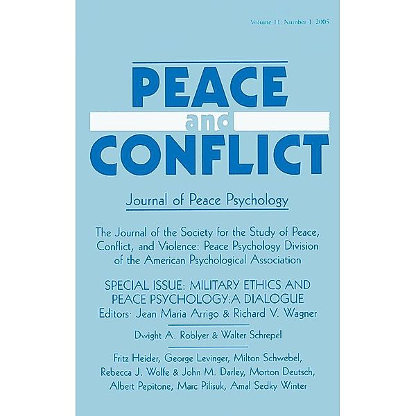 Military Ethics and Peace Psychology