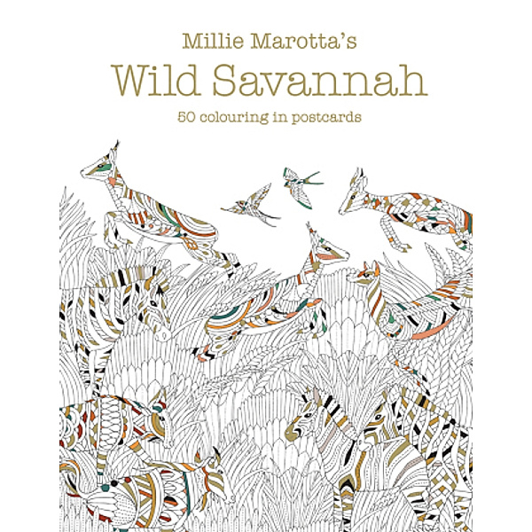 Millie Marotta's Wild Savannah Postcard Box, Millie Marotta