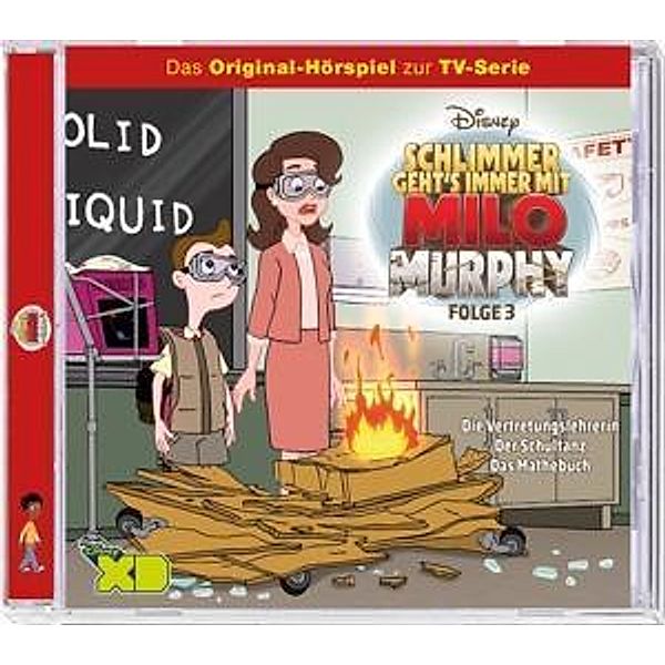 Milo Murphy - Die Vertretungslehrerin/Der Schultanz/Das Mathebuch, 1 Audio-CD, Walt Disney, Milo Murphy