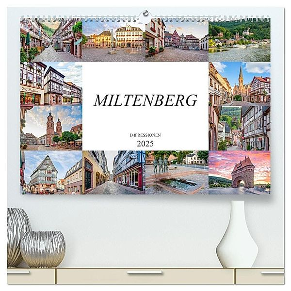 Miltenberg Impressionen (hochwertiger Premium Wandkalender 2025 DIN A2 quer), Kunstdruck in Hochglanz, Calvendo, Dirk Meutzner