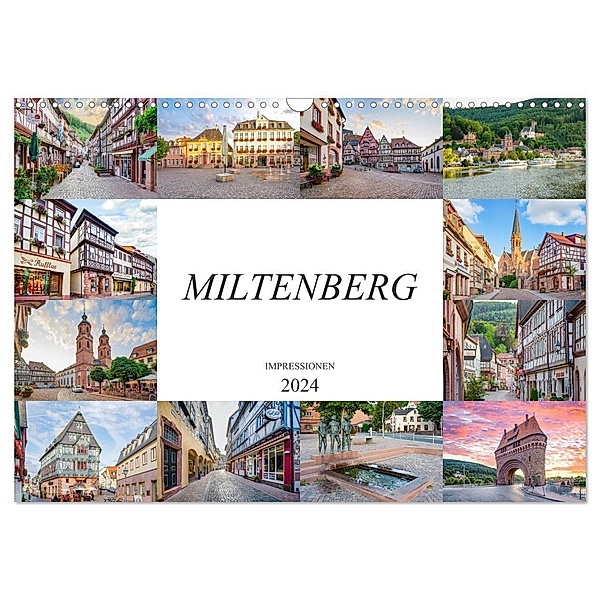 Miltenberg Impressionen (Wandkalender 2024 DIN A3 quer), CALVENDO Monatskalender, Dirk Meutzner
