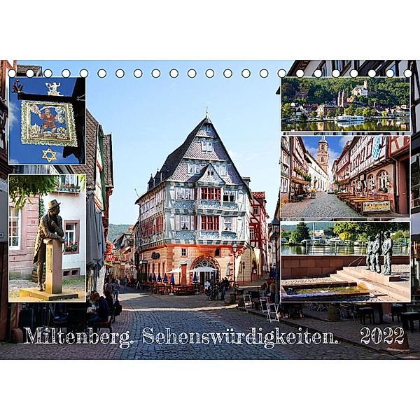 Miltenberg. Sehenswürdigkeiten. (Tischkalender 2022 DIN A5 quer), Sergej Schmidt